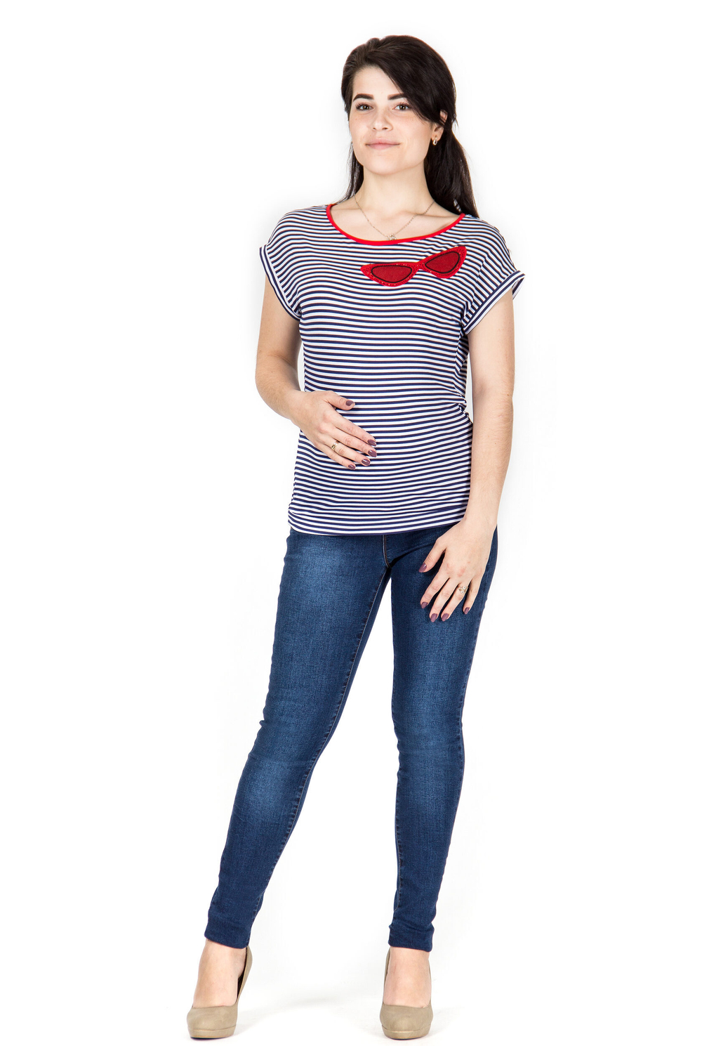 Туника для беременных из вискозы, размер 54