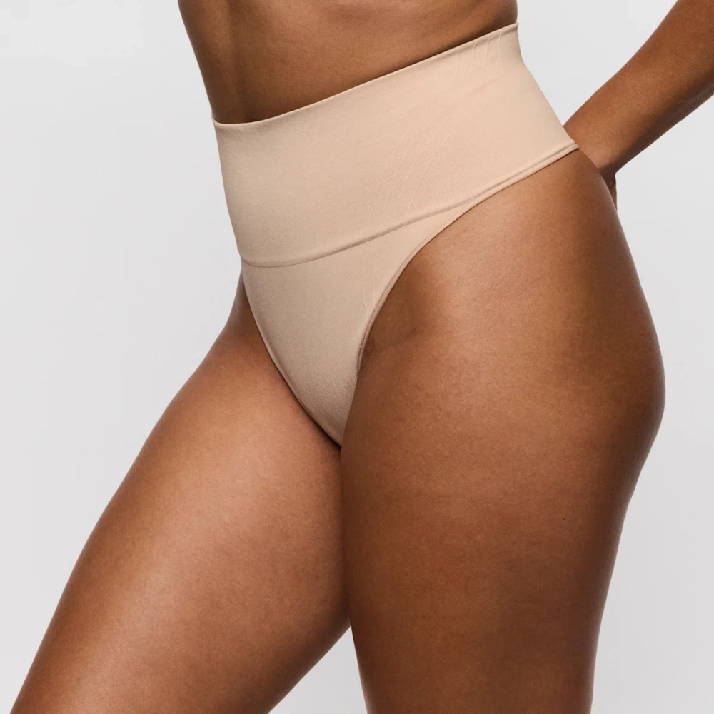PRIMADONNA Nudda Корректирующие трусы-стринги, кофейный
