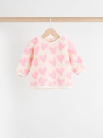 Толстовка флисовая и легинсы в комплекте для малышей Next 904-512, Розовый