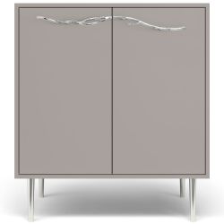 Комод Арт Колор matte Стайл Сильвер с 2 полками Серый агат матовый