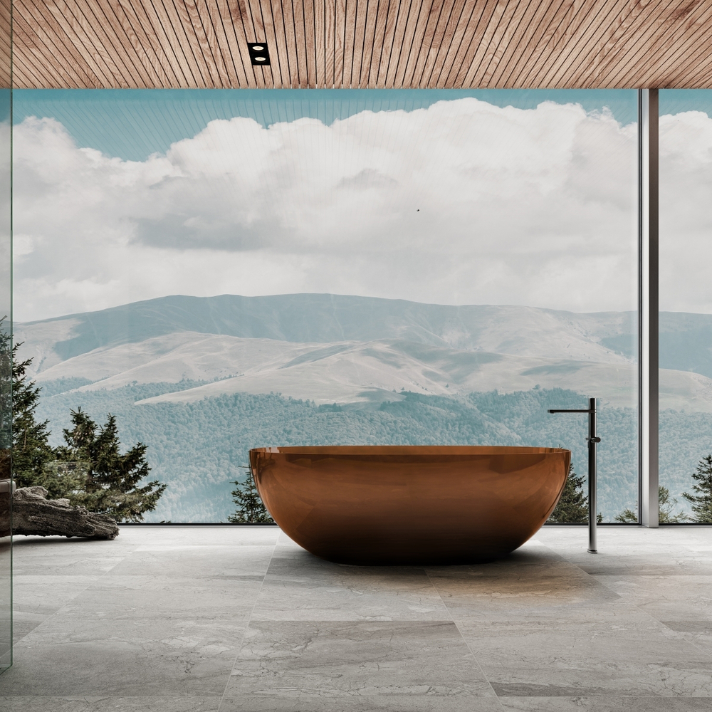 Ванна прозрачная Vincea VBT-6T01BR, 1700*750*550, цвет янтарь