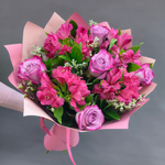 Авторский букет с альстромериями