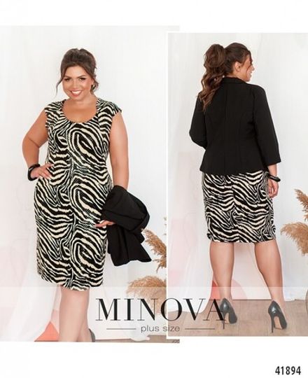 Платье 10-00-черный Minova Фото 1