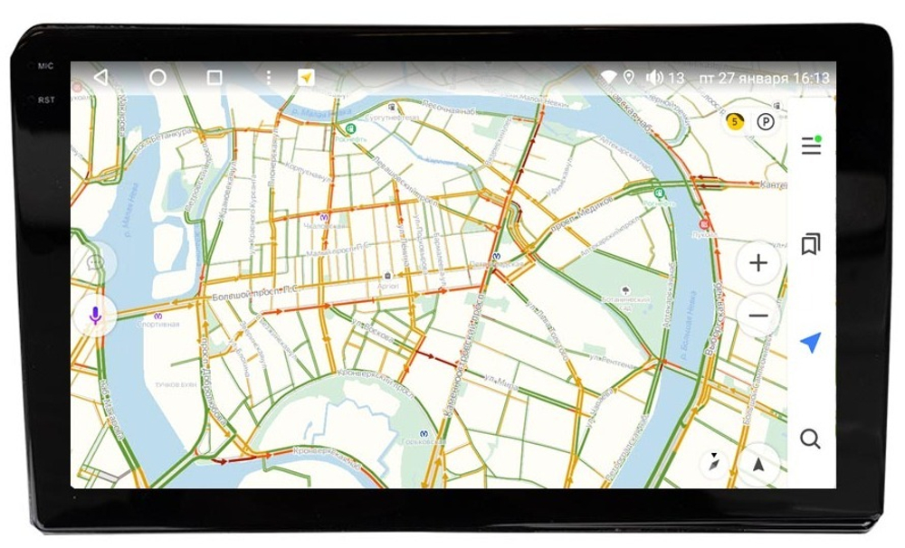 Магнитола для Toyota 200х100мм (рамка 9) - Vaycar VA77U-0007-2K на Android 13, 8-ядер, 2K QLED, ТОП процессор, CarPlay,4G SIM-слот