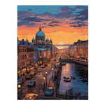 Картина по номерам 40*50см "Вечерний Петербург" (Lori)