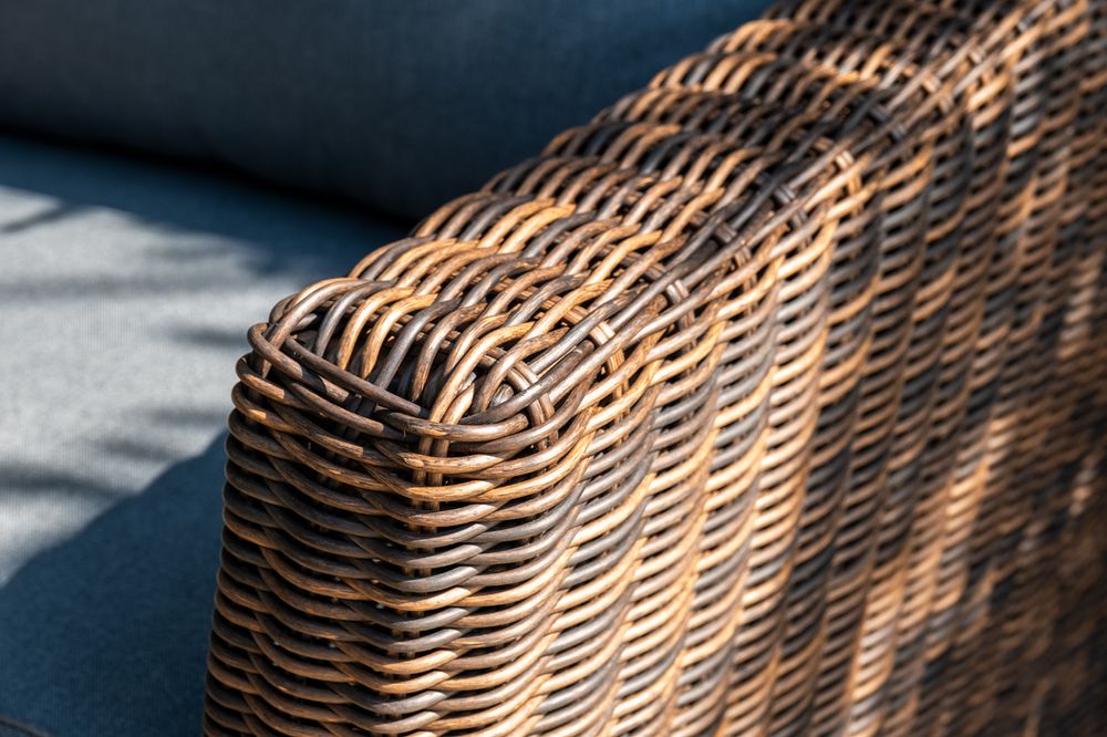 "Моккачино" обеденная группа из искусственного ротанга, цвет коричневый