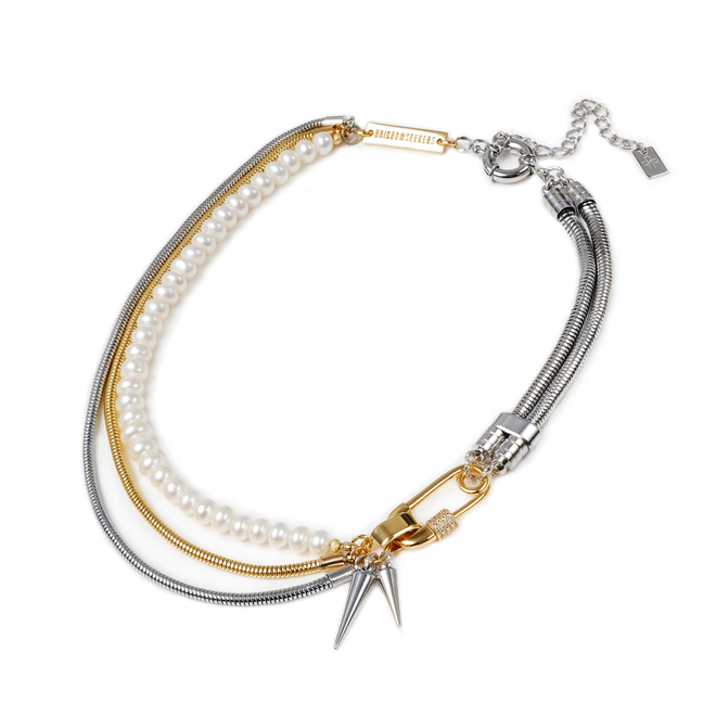 pearl spike choker