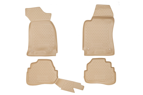Коврики в салон для VW Passat B5, 1996-2005, 4 шт. (полиуретан, бежевые) NLC.51.09.212K