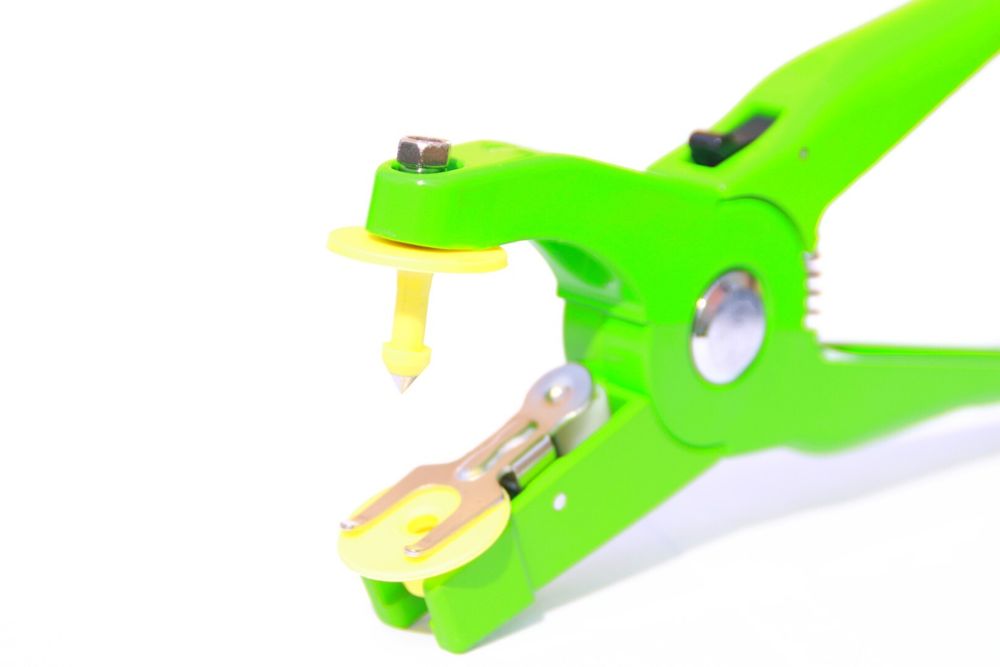 Бирка ушная ∅ 29 мм (лазерная нумерация), красный цвет