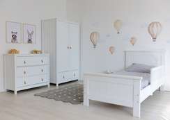 Кровать подростковая Wood (белый)