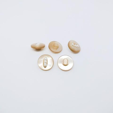 Пуговицы №12/12, на ножке, 15мм, цв.бежевый (CB 3353)