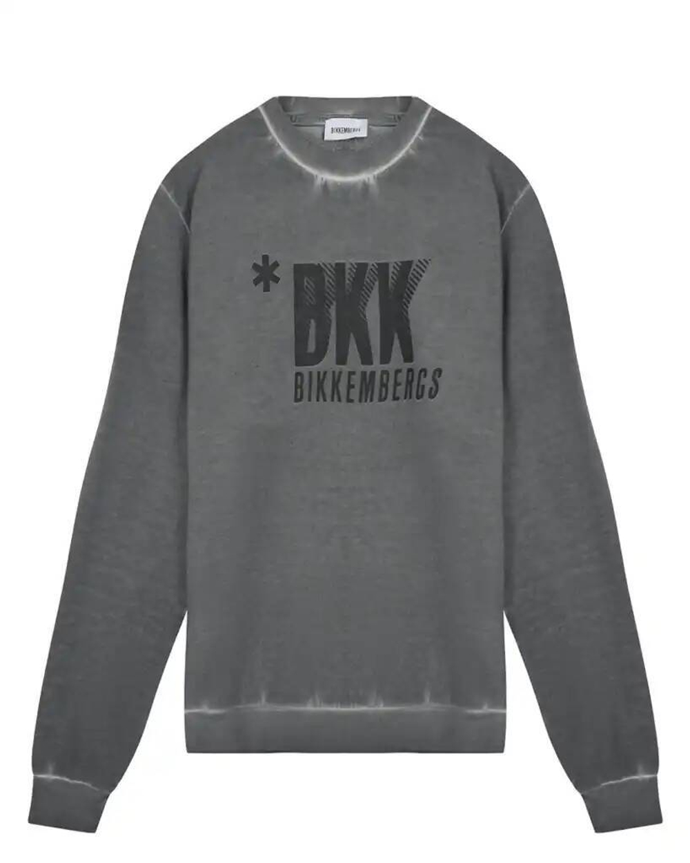 Свитшот BIKKEMBERGS Темно-серый/"Варенка"/Термопринт: черный логотип Мальчик