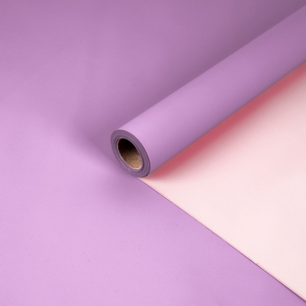 Пленка мат 2-х ст 58*10м ЛАВАНДА/ПЫЛЬНАЯ РОЗА