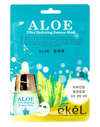 Тканевая маска с экстрактом алоэ EKEL Aloe Ultra Hydrating Essence Mask