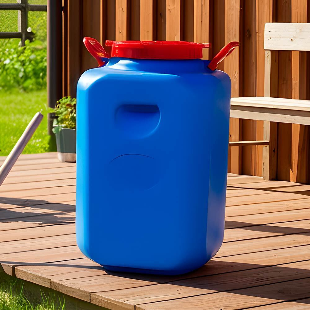 Бочка 50л Дачная квадратная цветная