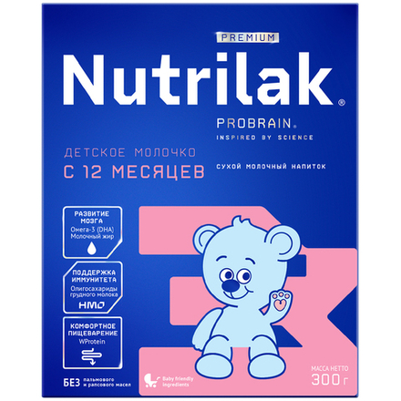 Смесь молочная Nutrilak Premium 3 с 12 месяцев 300г