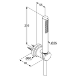 Душевой гарнитур Kludi Nova Fonte Хром (2085005-25)