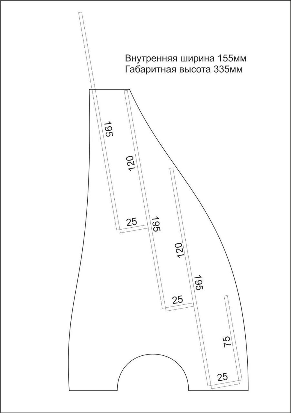 Подставка под буклеты А5 3-х ярусная вертикальная