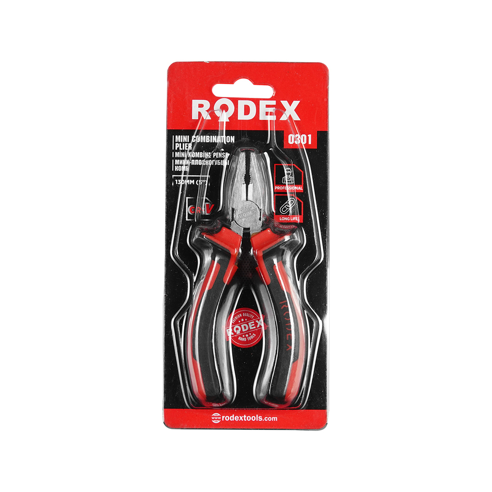 ПЛОСКОГУБЦЫ МИНИ КОМБИНИРОВАННЫЕ RODEX 130MM RHT0301110005