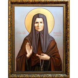 Евдокия (Маханькова) Чудиновская блаженная. Икона на холсте.