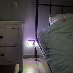 DTL-308-Подсолнух-RGB-4LED-0.5W Светильник-ночник. Выключатель на корпусе. Блистер