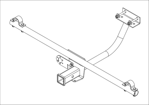 Фаркоп на LADA 2121 включая Urban квадрат 50х50 (без электрики, паспорт/сертификат) Автос.VAZ-71