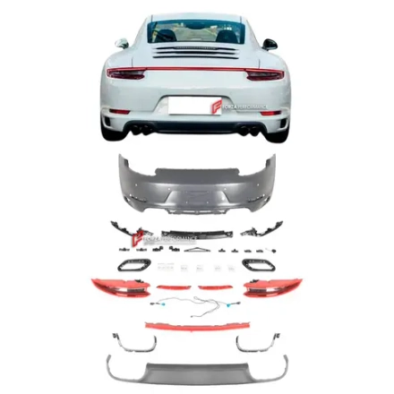 Комплект заднего бампера в стиле 991.2 CARRERA для PORSCHE 911 991.1 CARRERA 2011–2017