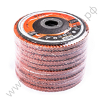 Круг лепестковый с керамическим абразивом для шлифования по нержавеющей стали FTL Everest 27 125 х 22,2 мм P60