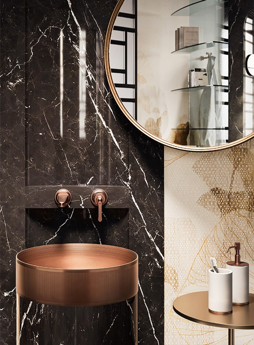 Смеситель для раковины Gessi Venti20 с длинным изливом