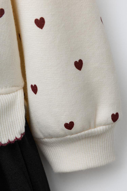 ZARA КОМБИНИРОВАННОЕ ПЛАТЬЕ MINNIE MOUSE © DISNEY, ЭКРЮ