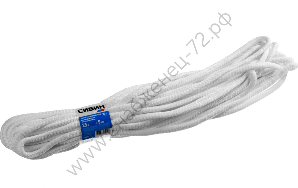 СИБИН 9 мм, 25 м, хозяйственный, полиэфирный шнур (50269)