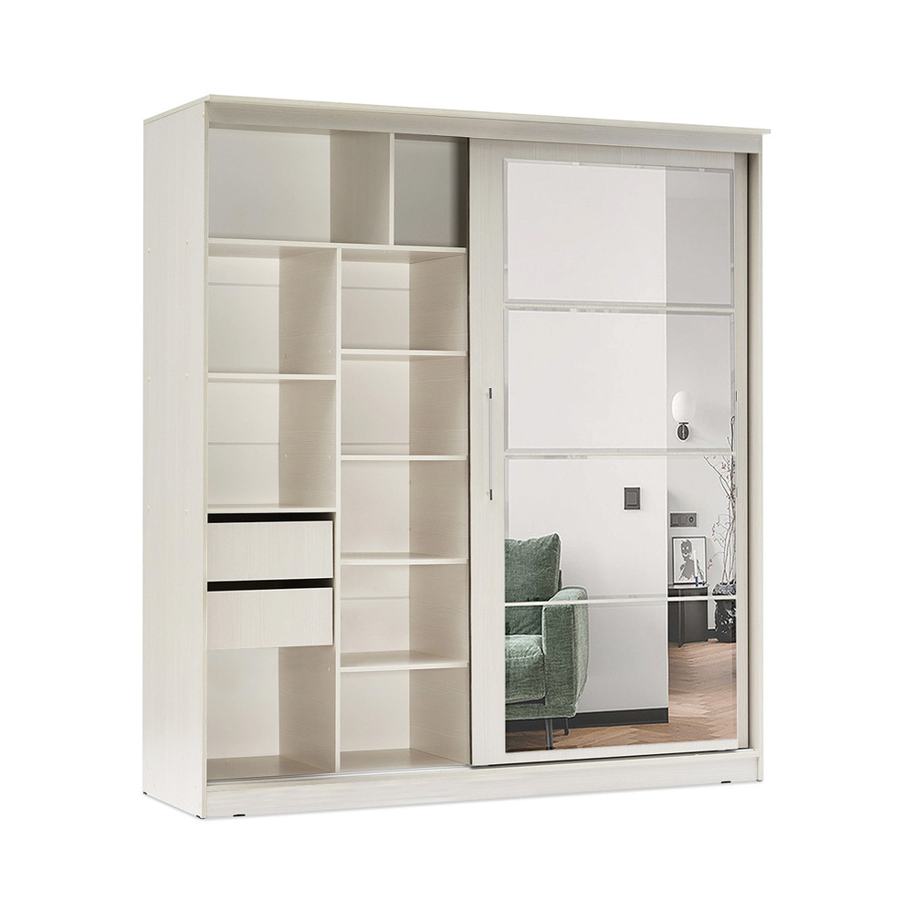 Шкаф-купе Элегант №7 2,0 м, Сандал светлый