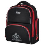 Рюкзак BRAUBERG CLASSIC, легкий каркас, премиум материал, "Motorbike", черный, 270583