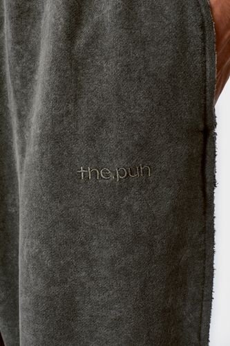 Серые спортивные брюки с эффектом варки