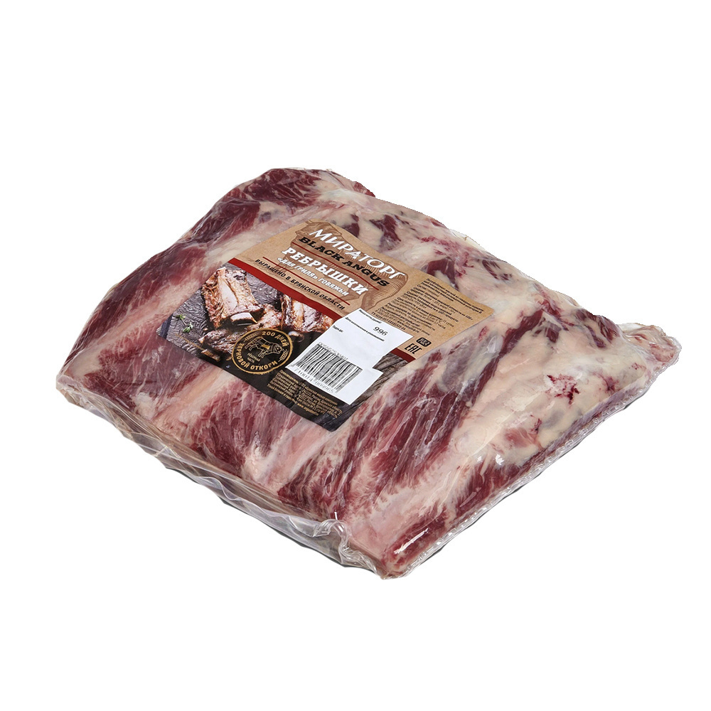 Ребрышки Говяжьи Black Angus Мираторг Охлажденные 2кг