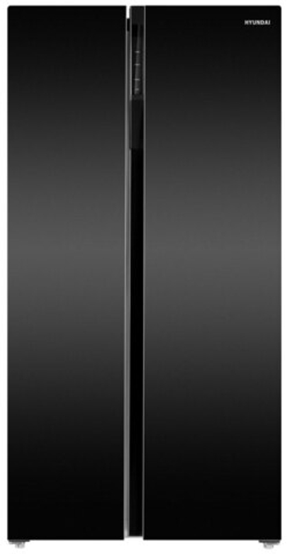 Холодильник HYUNDAI CS6503FV черное стекло