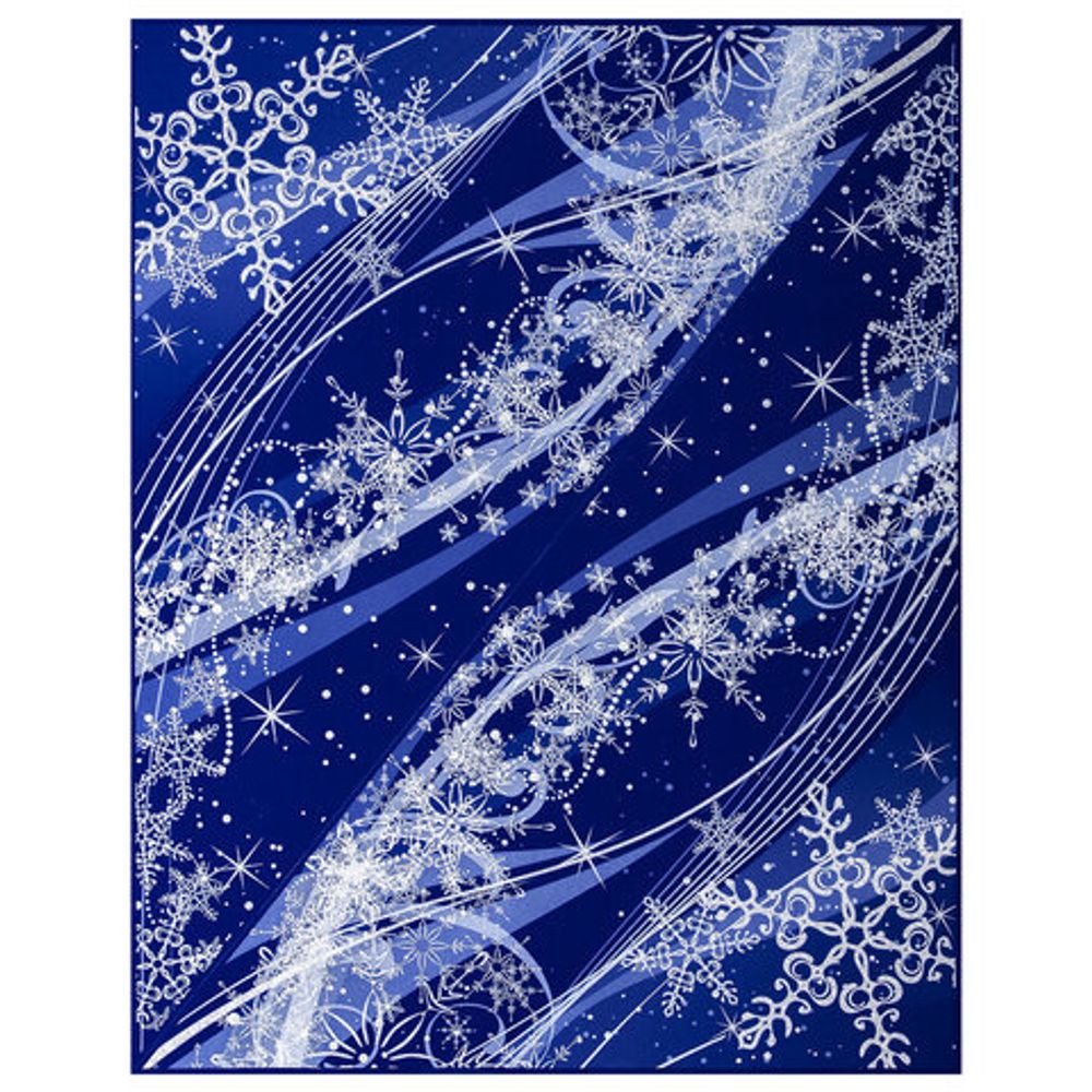 Украшение для окон и стекла ЗОЛОТАЯ СКАЗКА "Зимние узоры 4", 30х38 см, ПВХ, 591246