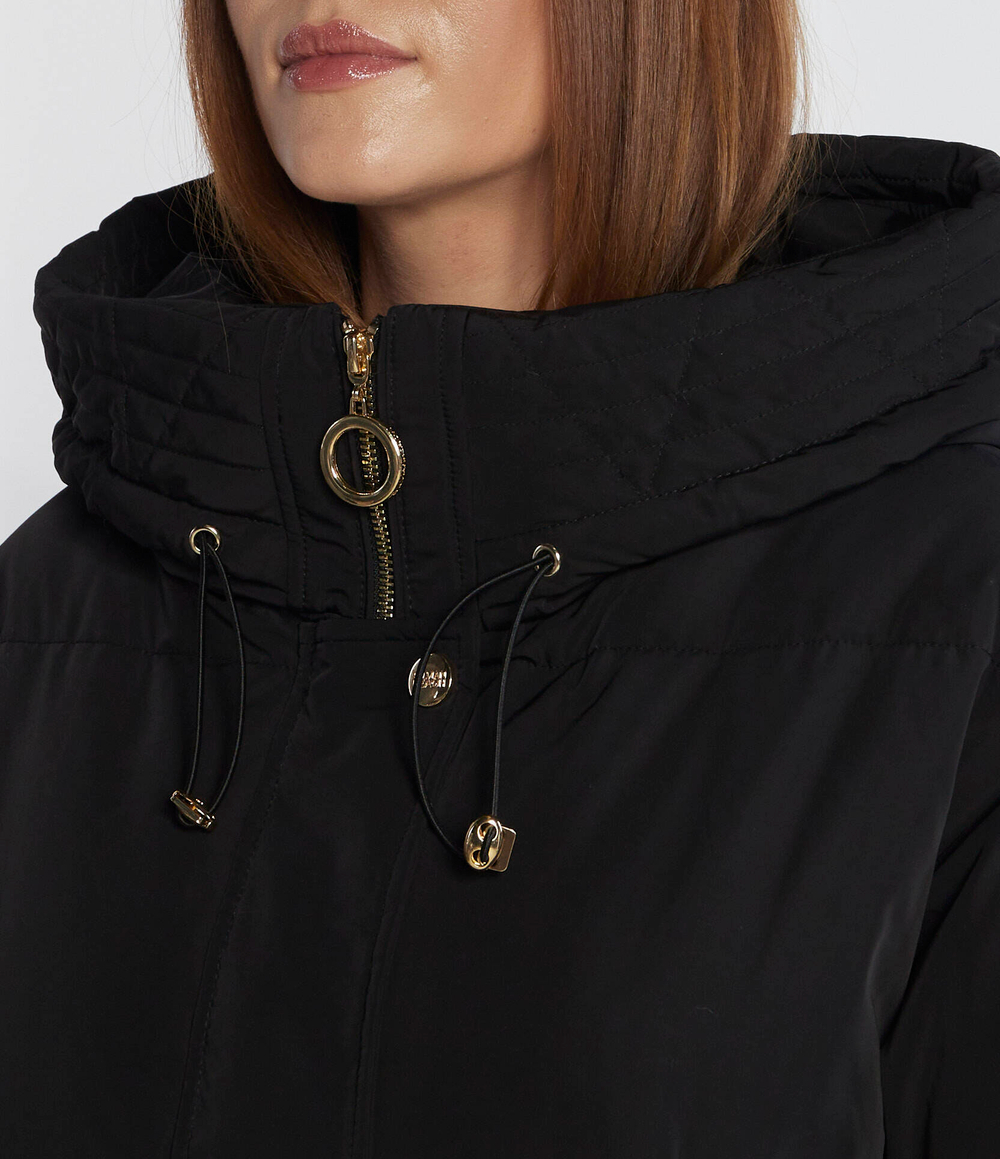 Пуховое пальто Silvian Heach - черный(GPA23009PI)