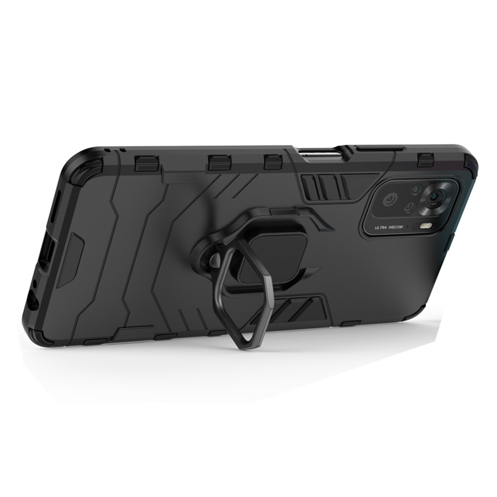 Противоударный чехол с кольцом Panther Case для Xiaomi Redmi Note 10 / 10s