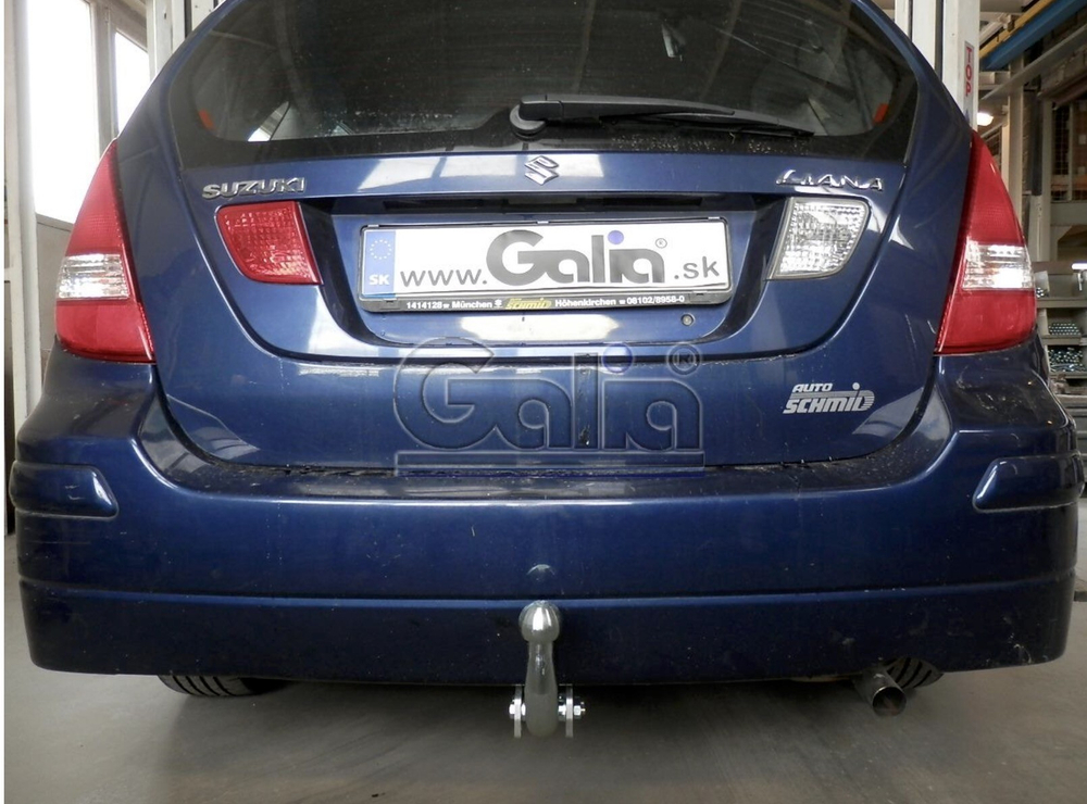 Фаркоп оцинкованный Galia S057A для Suzuki Liana хетчбек 2WD/4WD 2001-2007(паспорт и сертификат в комплекте)(без электрики)