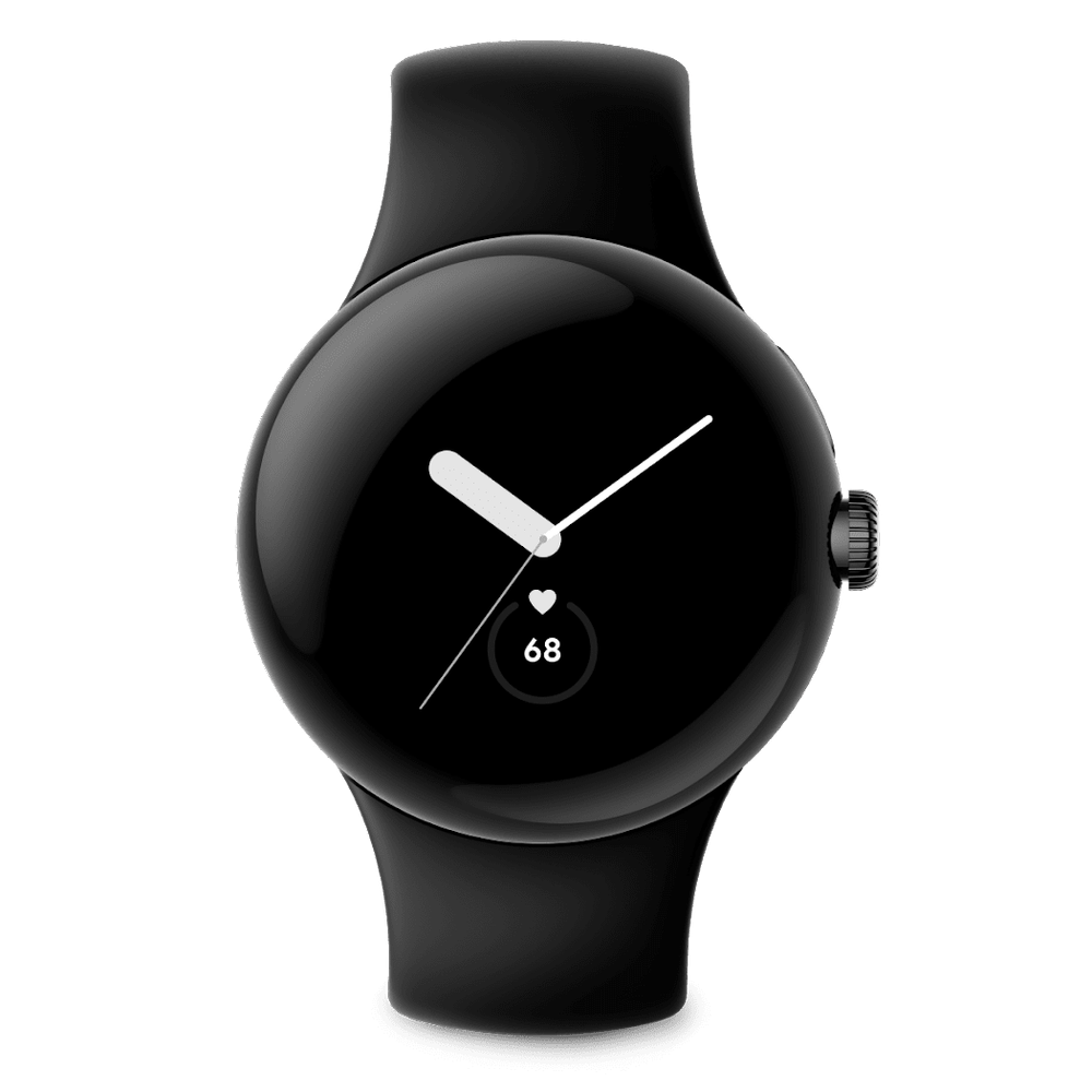 Умные часы Google Pixel Watch Matte Black Stainless Steel Case / Obsidian Active Band (Wi-Fi)
