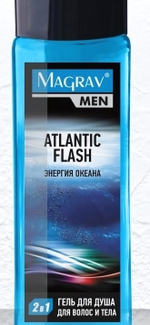 Гель для душа Маграв М Atlantic Flash энергия океана для мужчин, 400 мл