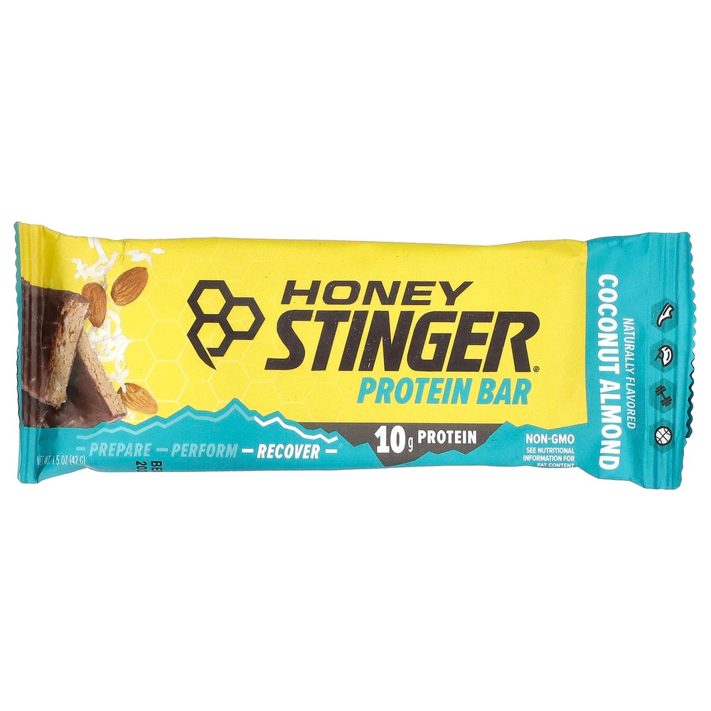 Honey Stinger, Протеиновый батончик, кокос и миндаль, 15 батончиков, 42 г (1,5 унции)
