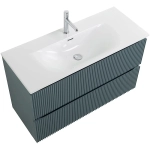 Тумба с раковиной BelBagno UNO-MINI 100 голубая матовая
