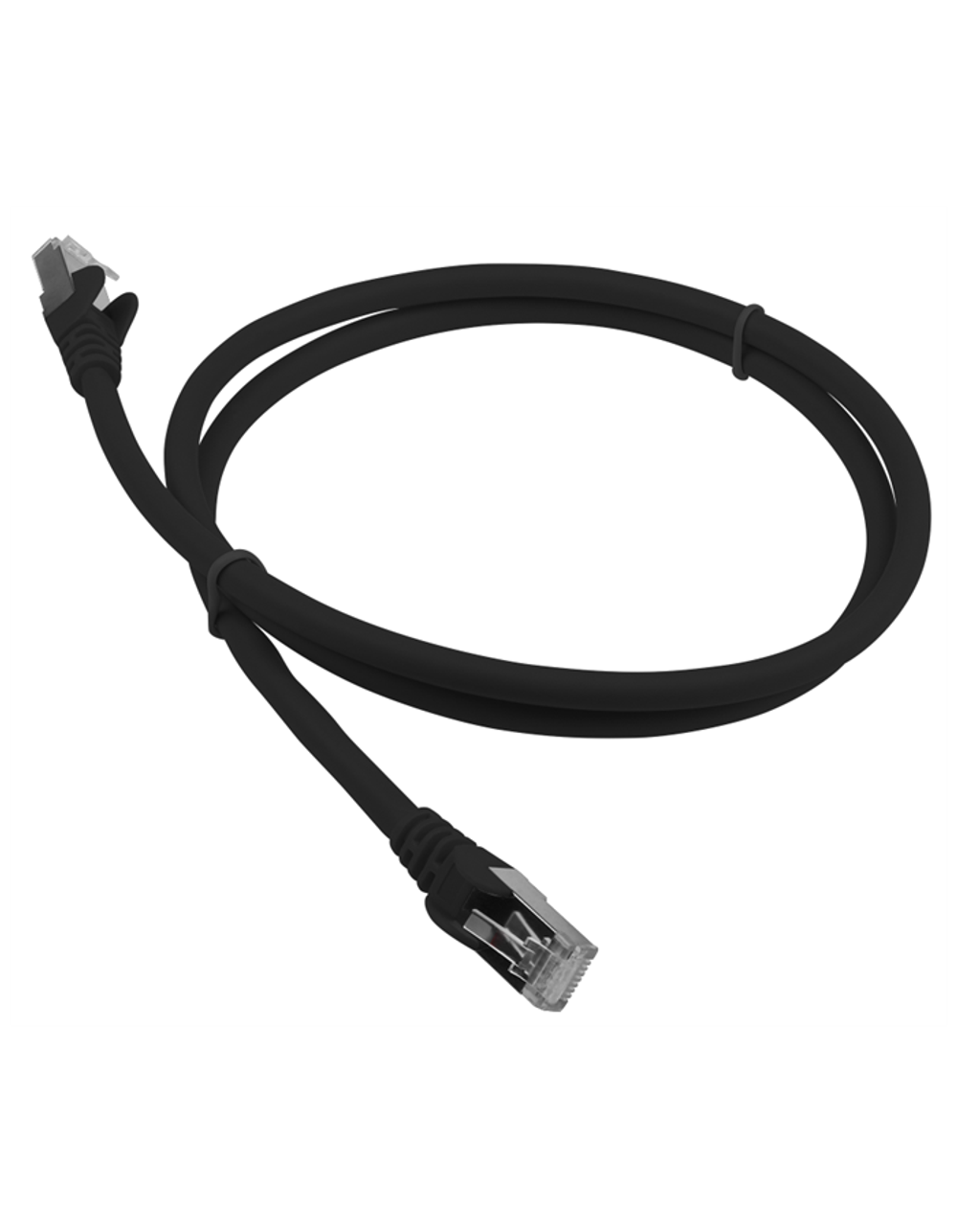 Патч-корд LANMASTER LSZH SFTP кат.6A, 7.0 м, черный