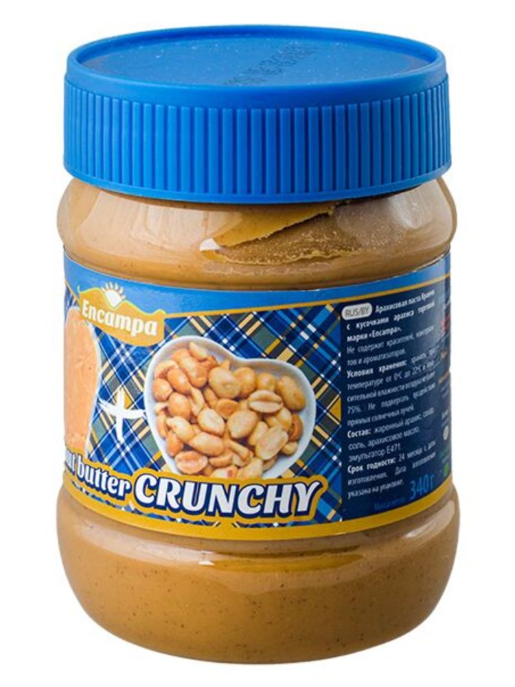 Encampa Арахисовая паста Crunchy 340 г