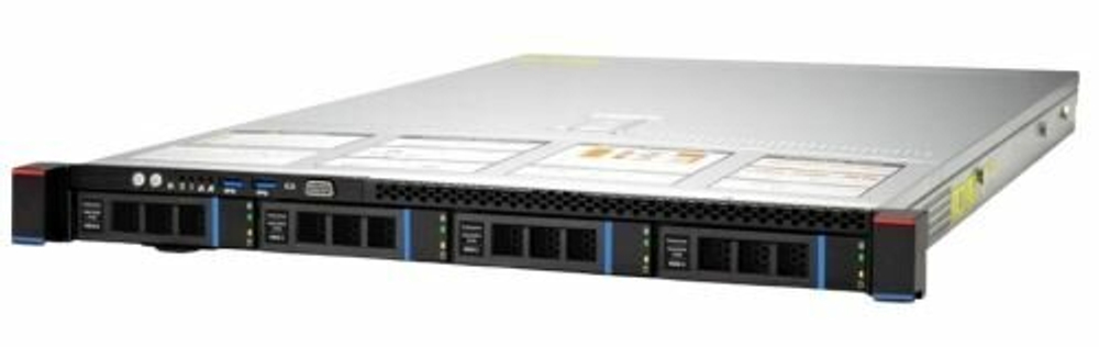 Серверная платформа 1U Gooxi SL101-D04R-G3 0.95.001.1000 4 bay server, 2pcs of riser cards 1300W 1+1 PSU EU power cable rail kit
