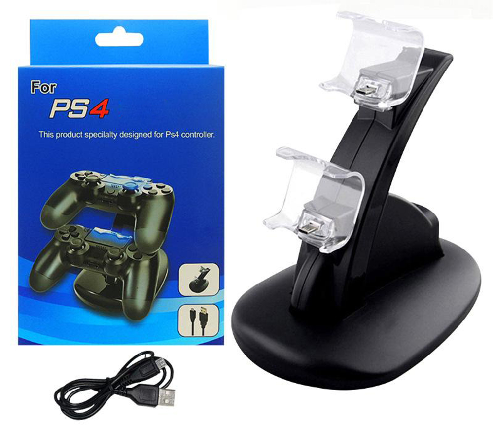 Зарядная док-станция для геймпадов PS4 (черный)