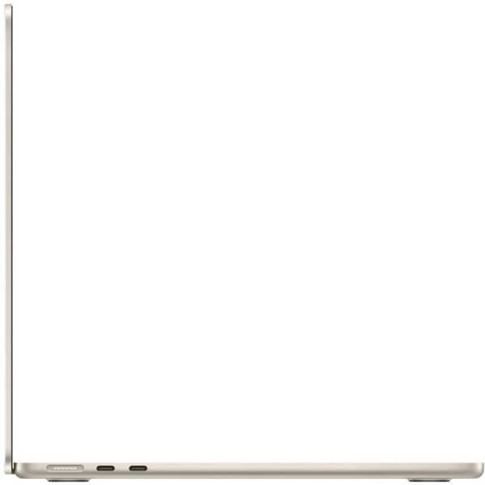 Apple MacBook Air 15 (M3, 8C CPU/10C GPU, 2024), 24 ГБ, 512 ГБ SSD, Starlight (сияющая звезда) MC9K4