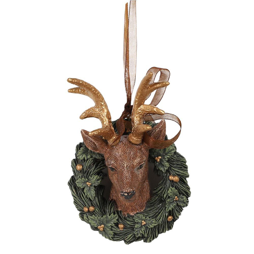 Декор подвесной "Олень" 7x5x11см